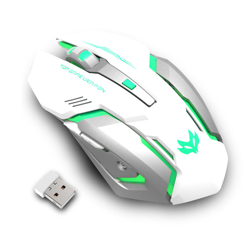 Wireless Charging Silent Gaming Mouse – Ergonomic Rechargeable Mouse for PC & Laptop