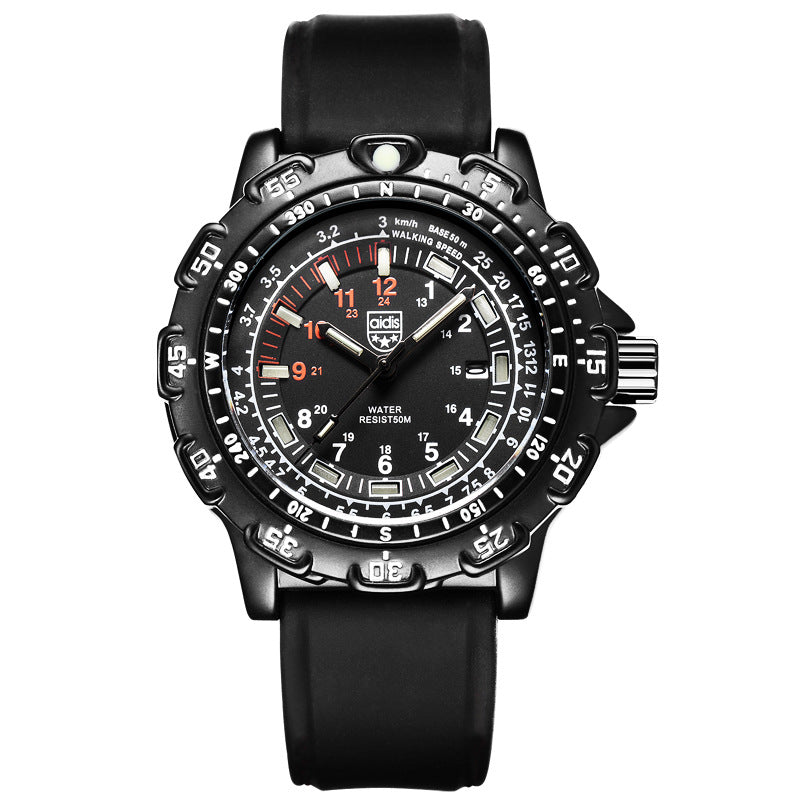 Luxury Men's Military Watch – Tactical Waterproof Outdoor Timepiece with Luminous Dial