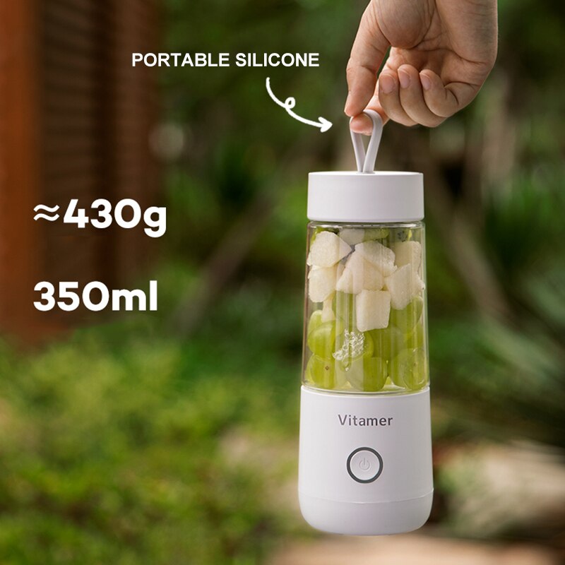 350ml Portable USB Blender – Electric Rechargeable Juicer & Smoothie Mixer for Smoothies, Slushies & Juice