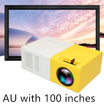 YG300 Mini Portable Projector – HD LED Home Theater Cinema Projector with HDMI & USB