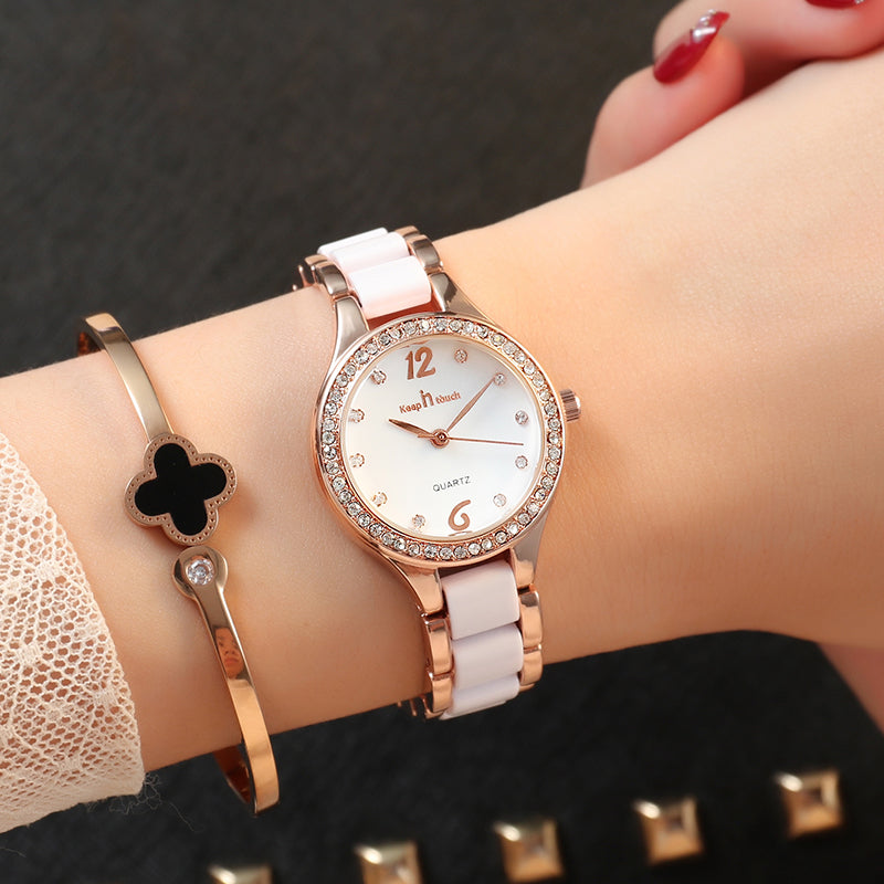 Luxury Women's Quartz Wrist Watch – Elegant Female Fashion Timepiece