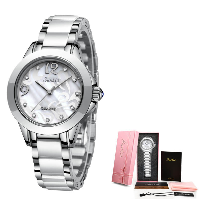 Luxury Ceramic Ladies Watch – Elegant High-End Fashion Timepiece for Women