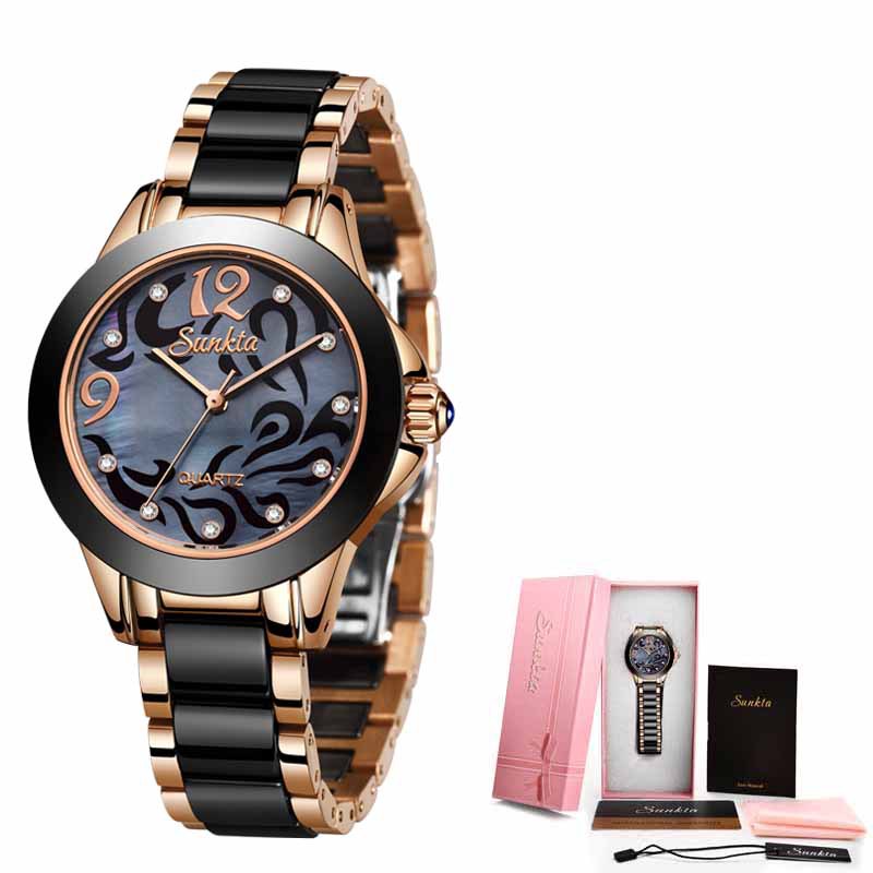 Luxury Ceramic Ladies Watch – Elegant High-End Fashion Timepiece for Women
