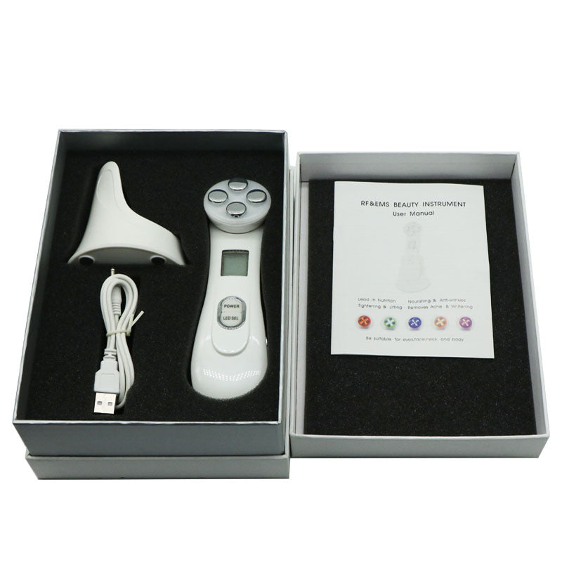 6-in-1 Facial Beauty Tool Set – LED Light Therapy, Nano Mist, Blackhead Suction, Acne Needle & More | USB Rechargeable