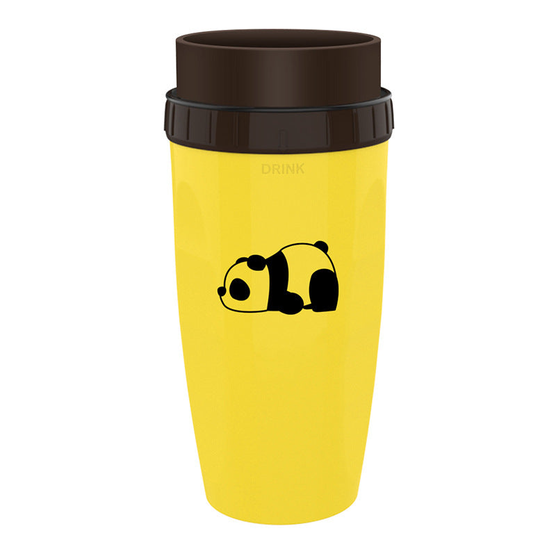 No Cover Twist Cup – Double Insulation Tumbler with Straw | Portable Water Bottle for Kids & Adults