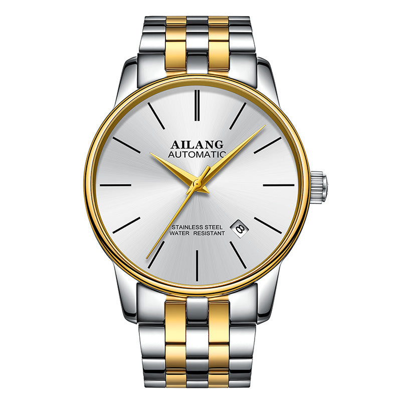 Luxury Men's Automatic Mechanical Watch – Sapphire Crystal, Compass & 3ATM | 18 Colors