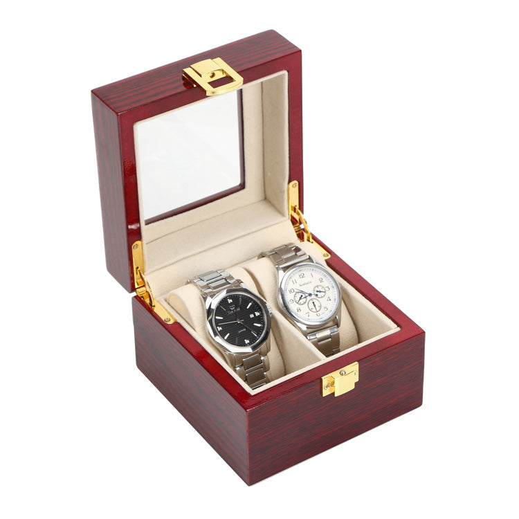 Luxury Wooden Watch Storage Box – 2, 3, 5 or 12 Slot Elegant Display Organizer Case