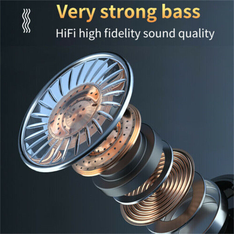 TWS Wireless 5.1 Sports Earphones – IPX7 Waterproof, Smart LED Display & Hi-Fi Stereo Sound