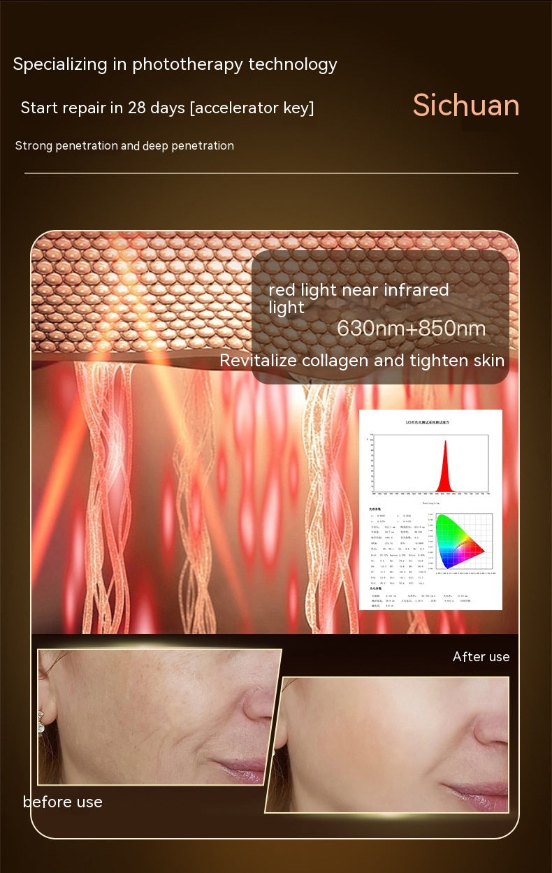 Professional LED Face Mask – Infrared & Color Light Therapy for Skin Rejuvenation & Acne Care