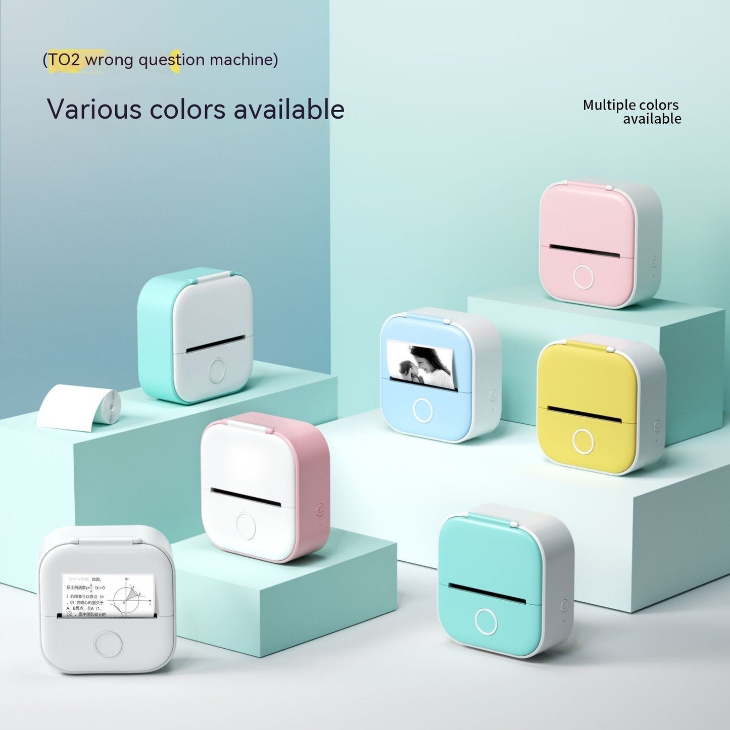 Portable Bluetooth Mini Thermal Printer – Wireless Label & Photo Printer