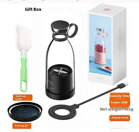 Portable USB Juicer Blender – 350ml-420ml Mini Smoothie Cup | 4-Blade CS+C Technology