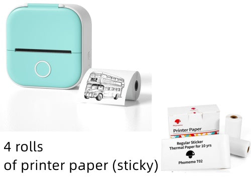 Portable Bluetooth Mini Thermal Printer – Wireless Label & Photo Printer