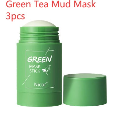 Green Tea & Eggplant Clay Stick Mask – Oil Control, Acne Care & Deep Pore Cleansing | 40g