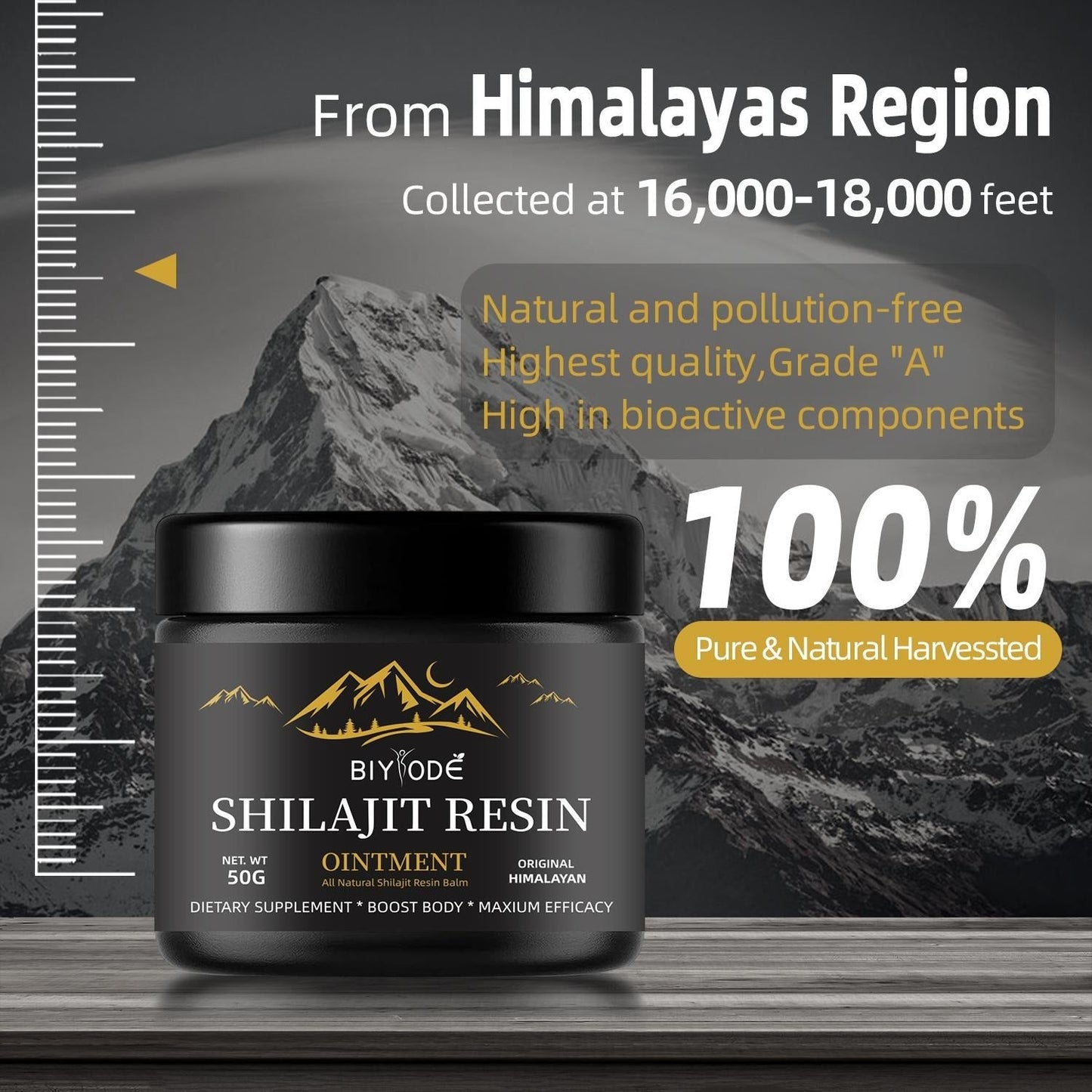 Pure Himalayan Shilajit Gummies with Ashwagandha & Gokshura – No Added Sugar | Energy & Vitality Support (60 Chewables)