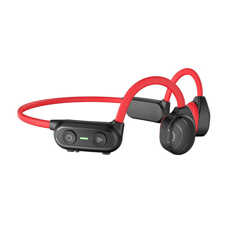 Bone Conduction Bluetooth 5.0 Headset – Open-Ear Wireless Headphones with Titanium Frame & Type-C Charging