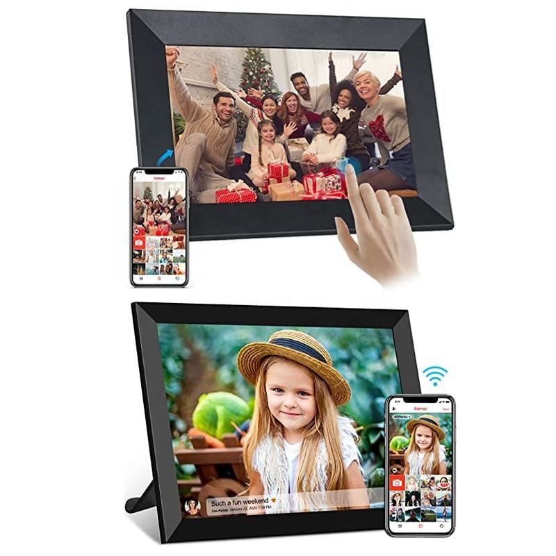 Smart WiFi Digital Photo Frame – 10.1" Touch Screen, Auto-Rotate & App-Controlled