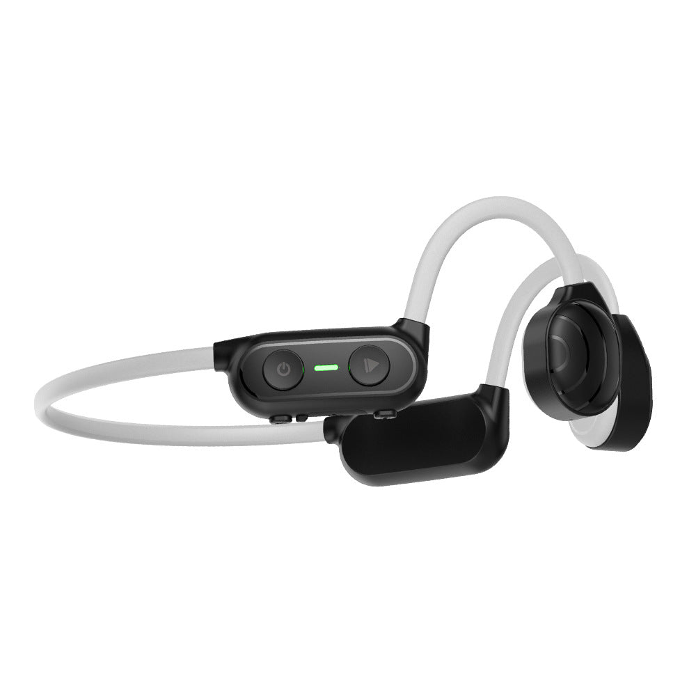 Bone Conduction Bluetooth 5.0 Headset – Open-Ear Wireless Headphones with Titanium Frame & Type-C Charging