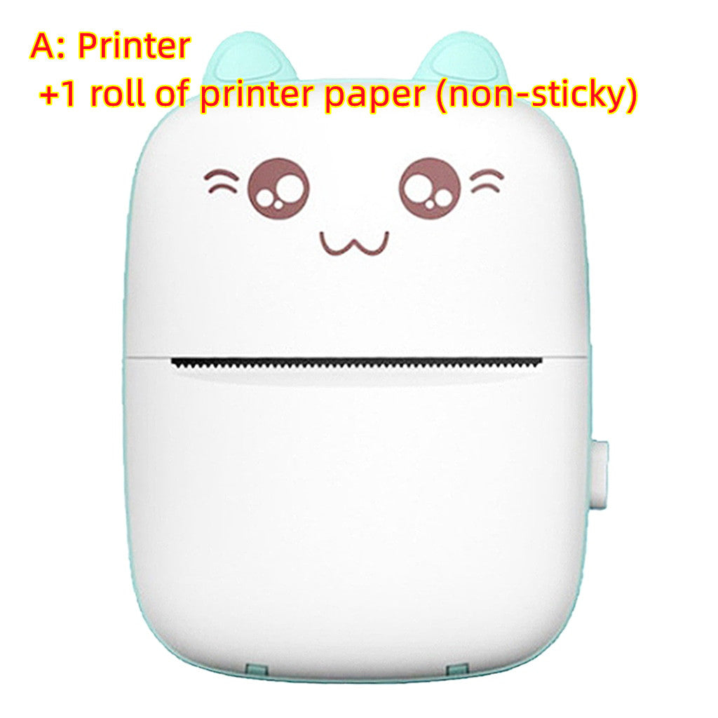 Mini Bluetooth Pocket Printer – 200DPI Inkless | Photos, Notes & Labels | iOS & Android | Pink & Green