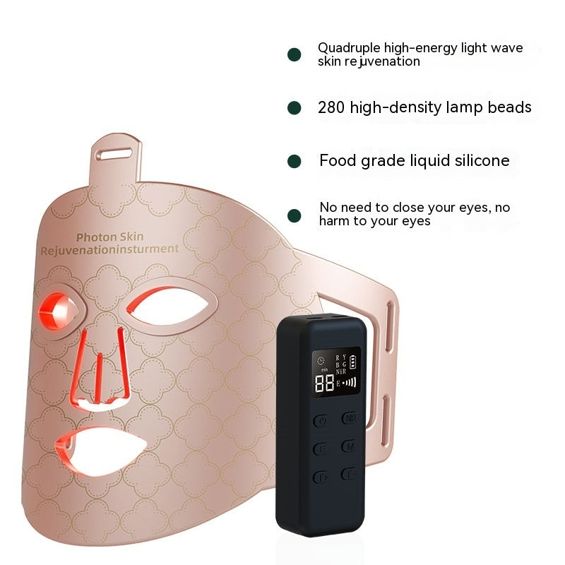 Professional LED Face Mask – Infrared & Color Light Therapy for Skin Rejuvenation & Acne Care