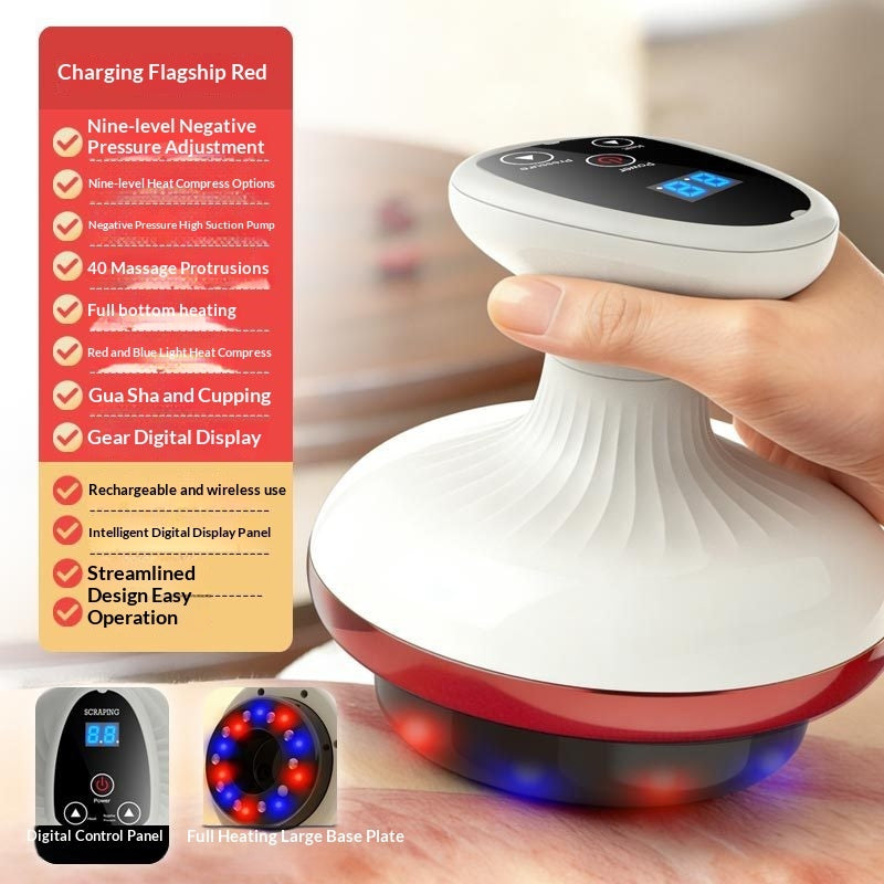 Electric Gua Sha Meridian Massager – Rechargeable Beauty & Body Massage Device