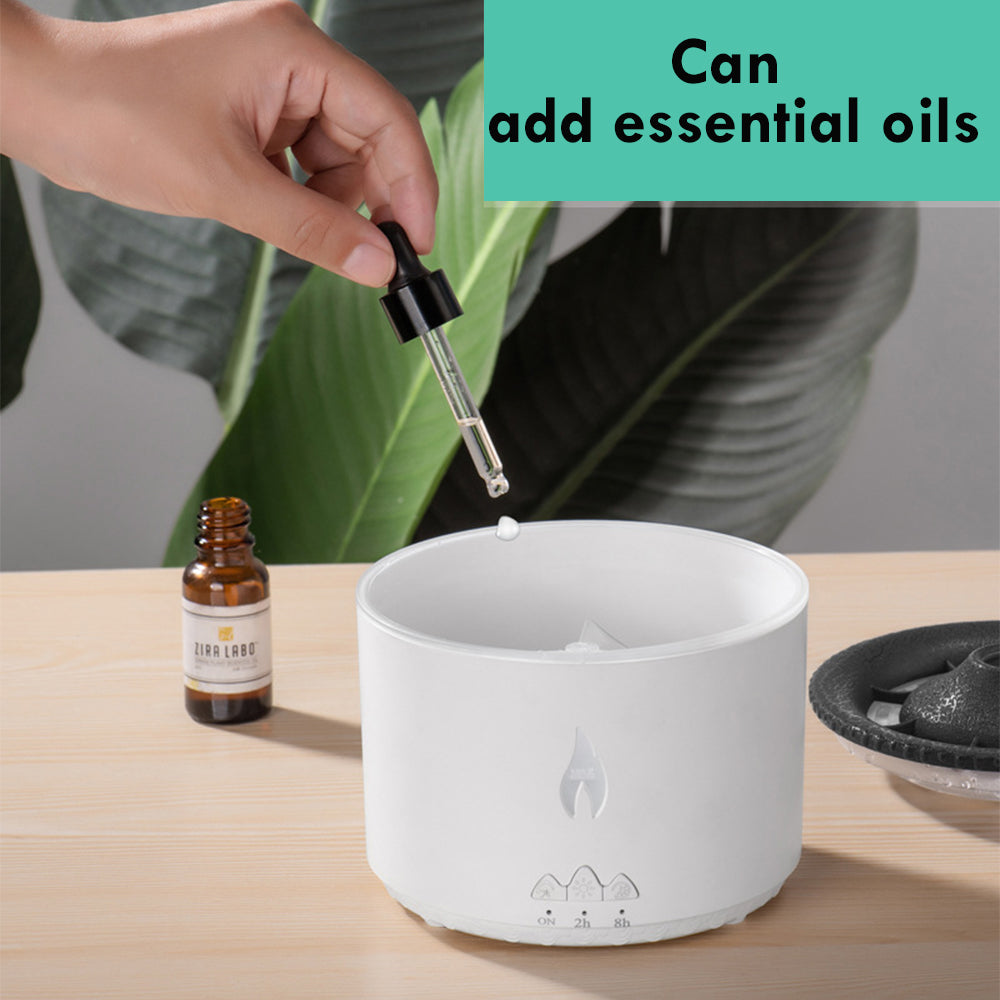 Ultrasonic Volcano Aroma Diffuser – Jellyfish Flame Essential Oil Humidifier for Home & Bedroom