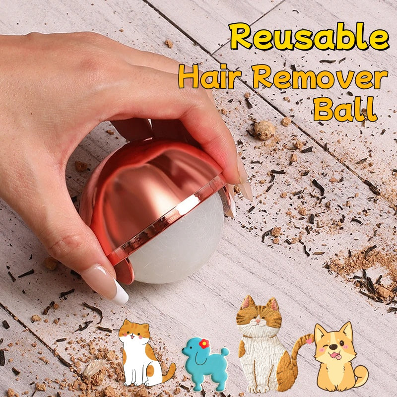 Reusable Sticky Gel Lint Roller Ball – Self-Cleaning Pet Hair & Lint Remover