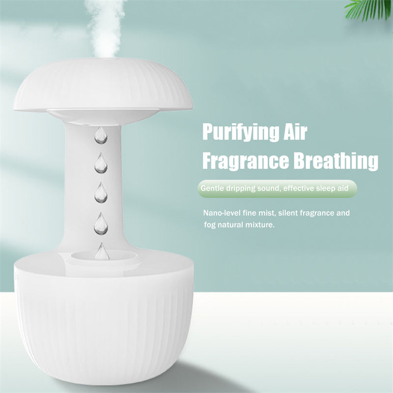 Anti-Gravity Air Humidifier – Mute Countercurrent Cool Mist Maker with Levitating Water Drops