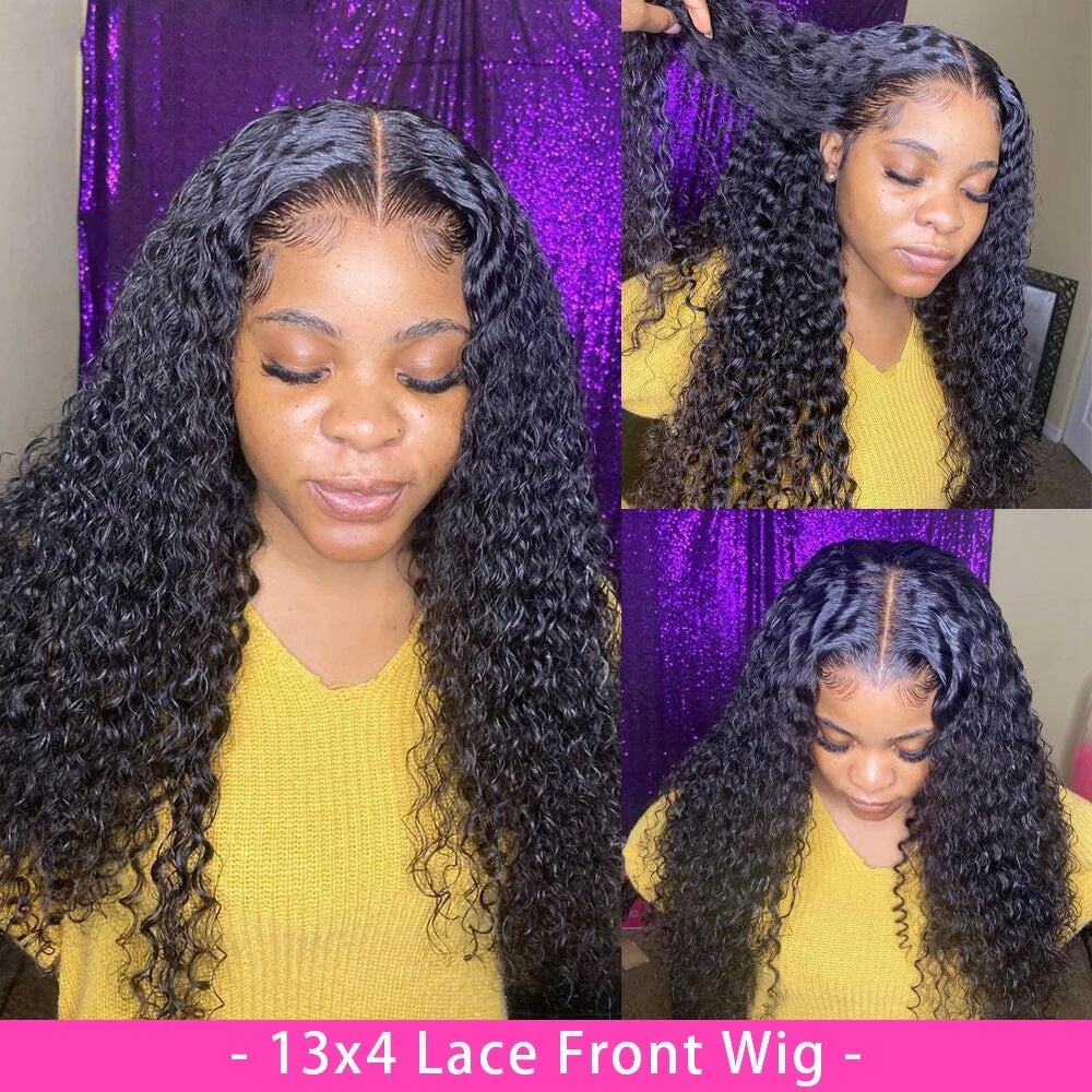 Curly Human Hair Lace Wig – Natural Look, Soft & Bouncy Full Lace Hair Wig