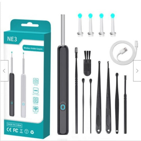 NE3 Ear Cleaner Otoscope – Wireless Ear Wax Removal Tool with Camera & LED Light for iPhone & Android