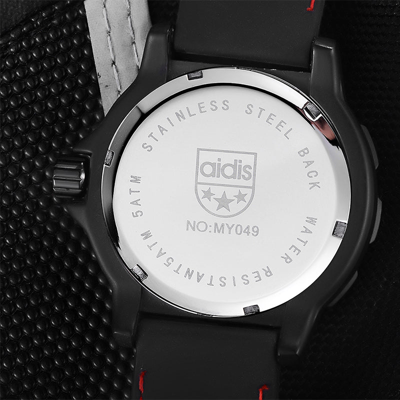 Luxury Men's Military Watch – Tactical Waterproof Outdoor Timepiece with Luminous Dial