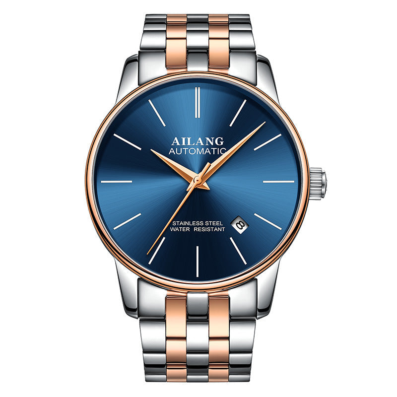 Luxury Men's Automatic Mechanical Watch – Sapphire Crystal, Compass & 3ATM | 18 Colors