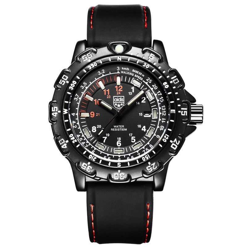 Luxury Men's Military Watch – Tactical Waterproof Outdoor Timepiece with Luminous Dial