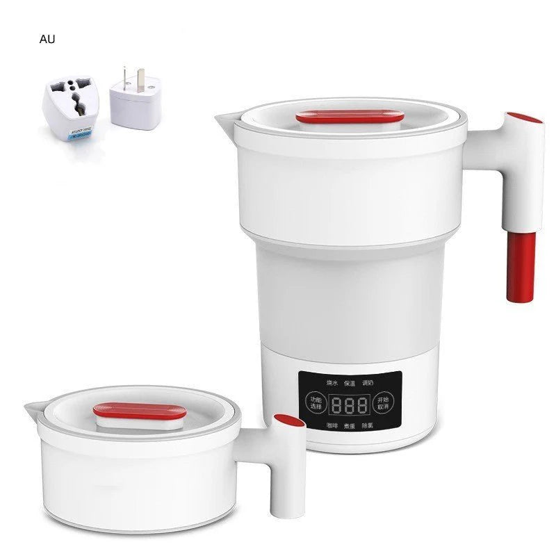 Mini Portable Travel Silicone Electric Kettle – Foldable Water Boiler with Smart Temperature Control for Travel & Camping (600ml)