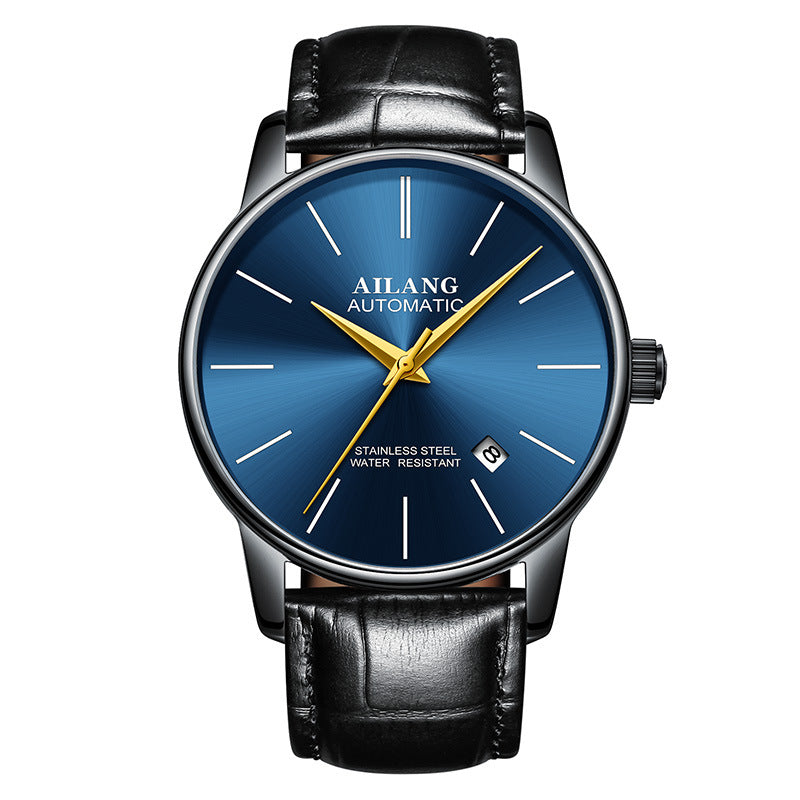 Luxury Men's Automatic Mechanical Watch – Sapphire Crystal, Compass & 3ATM | 18 Colors