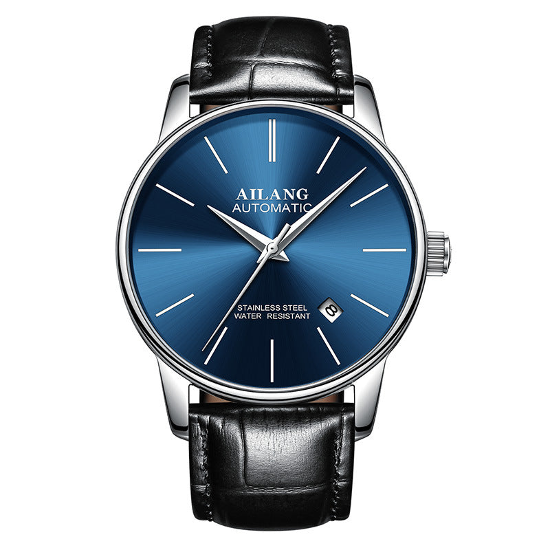 Luxury Men's Automatic Mechanical Watch – Sapphire Crystal, Compass & 3ATM | 18 Colors