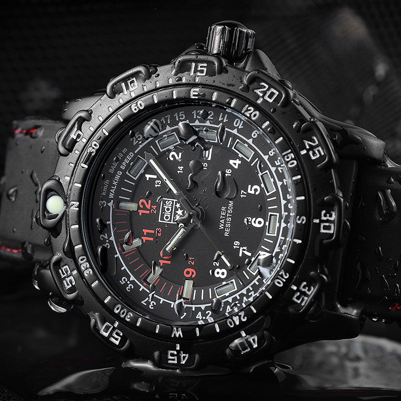 Luxury Men's Military Watch – Tactical Waterproof Outdoor Timepiece with Luminous Dial
