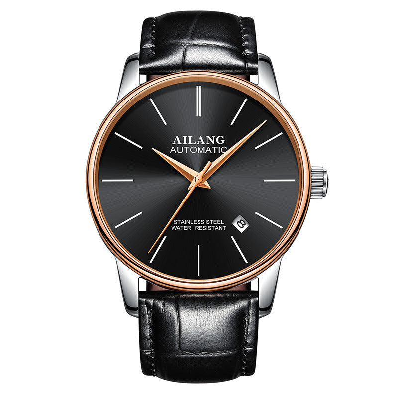 Luxury Men's Automatic Mechanical Watch – Sapphire Crystal, Compass & 3ATM | 18 Colors