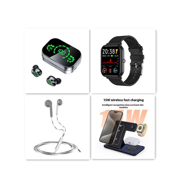 YD03 TWS Wireless Earbuds – Bluetooth 5.3, Smart Digital Display & Breathing Light