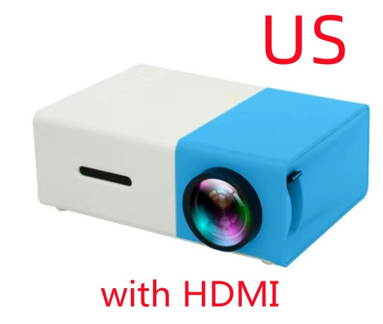 YG300 Mini Portable Projector – HD LED Home Theater Cinema Projector with HDMI & USB