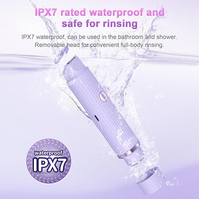 Double Head Electric Shaver - Waterproof Hair Remover for Body, Underarms & Legs