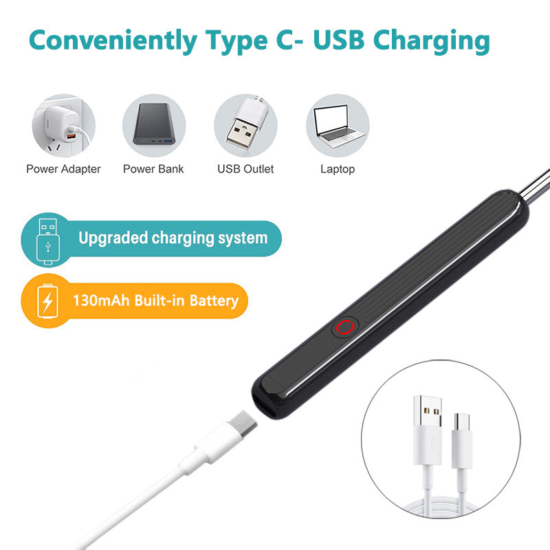 NE3 Ear Cleaner Otoscope – Wireless Ear Wax Removal Tool with Camera & LED Light for iPhone & Android