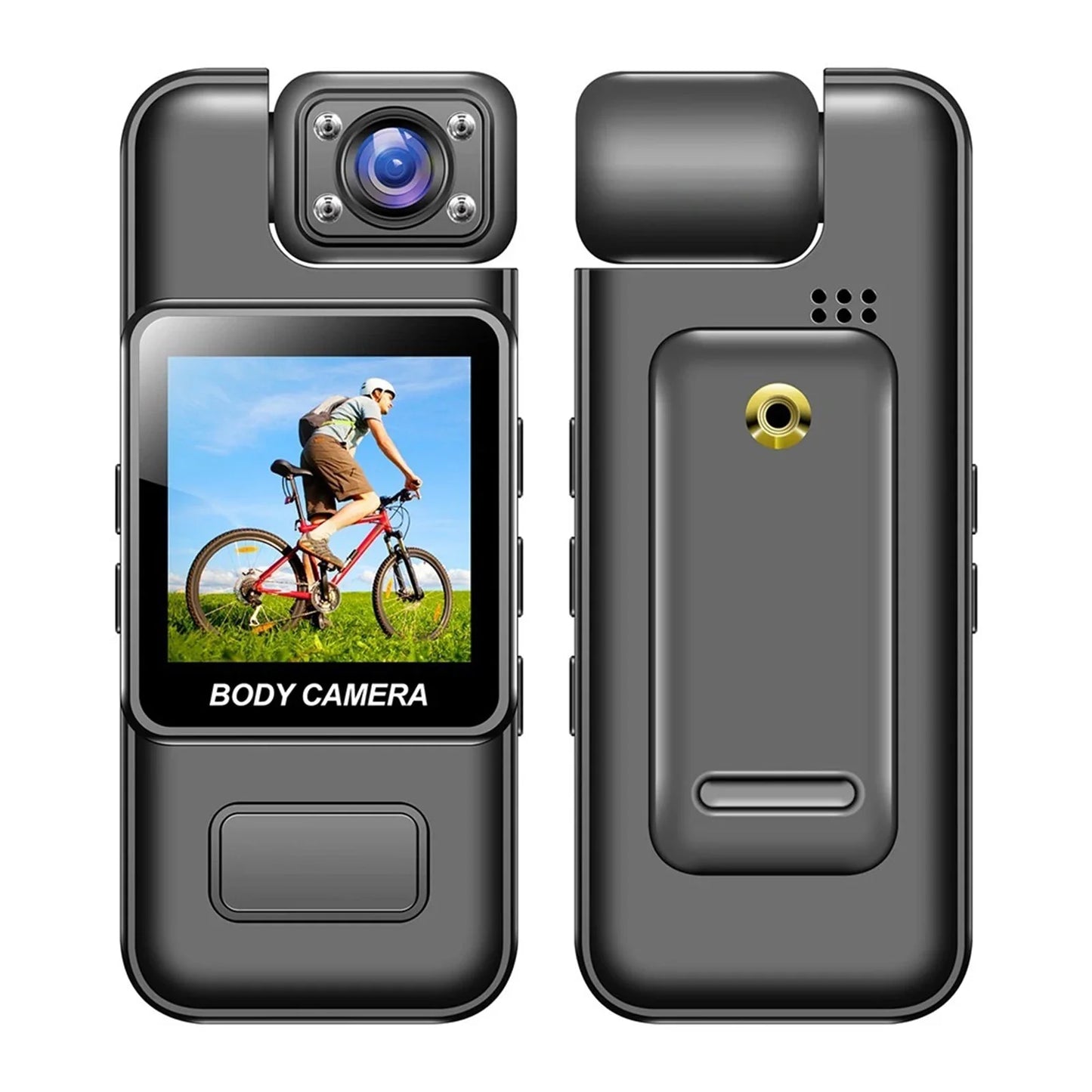 Premium Portable Body Camera with FHD 1080P & Night Vision – Wearable Mini Cam with Clip & Noise Reduction Recording