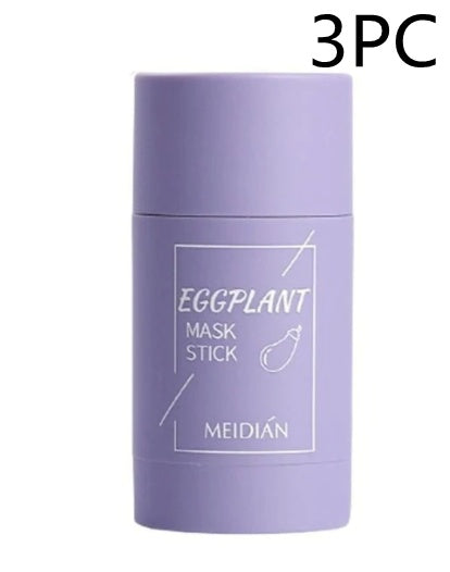 Green Tea & Eggplant Clay Stick Mask – Oil Control, Acne Care & Deep Pore Cleansing | 40g