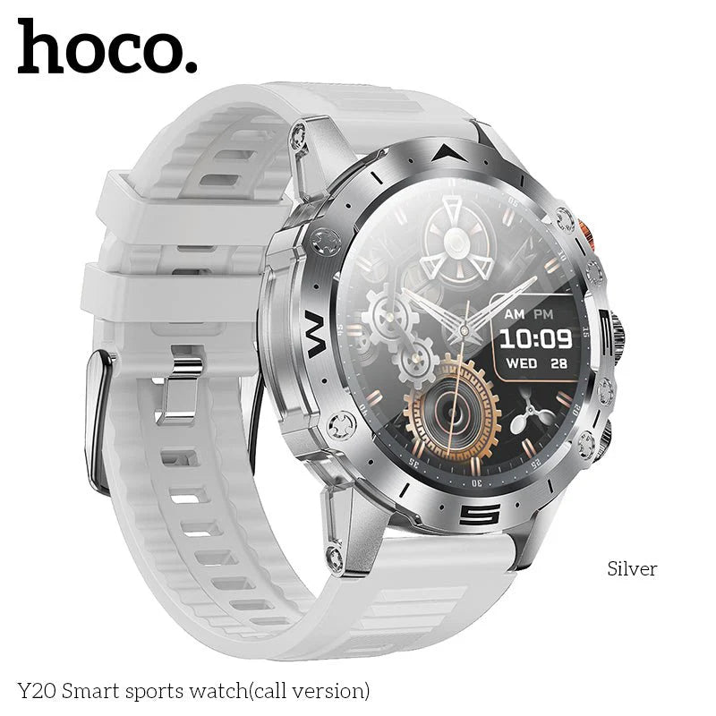 Hoco Y20 Smart Sports Watch with Bluetooth Calling – IP67 Waterproof Fitness Tracker with Heart Rate, Multi-Sport Modes & Long Battery Life for iOS & Android