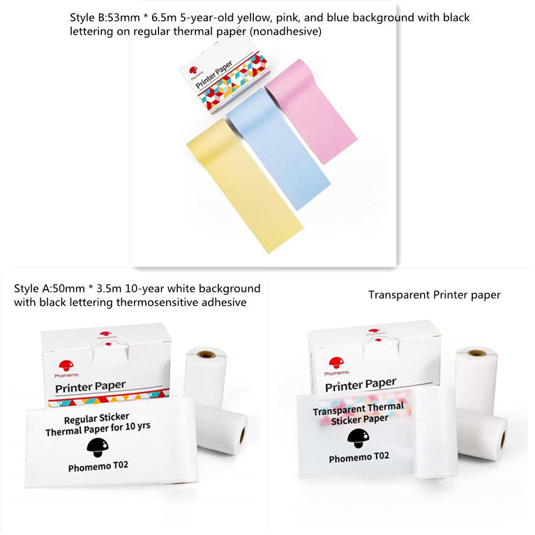 Portable Bluetooth Mini Thermal Printer – Wireless Label & Photo Printer