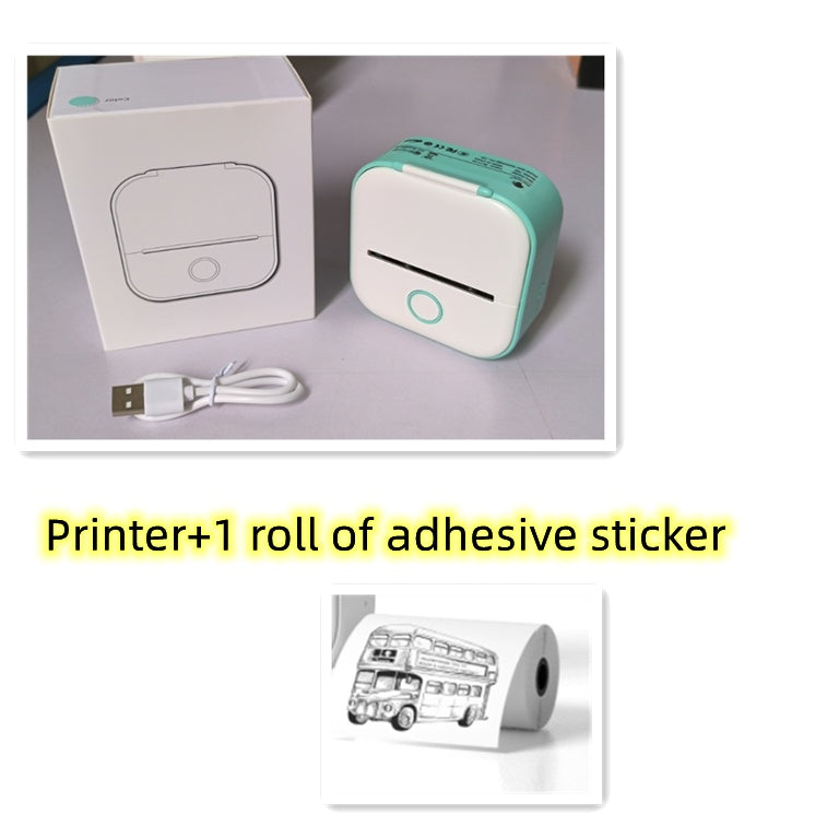 Portable Bluetooth Mini Thermal Printer – Wireless Label & Photo Printer