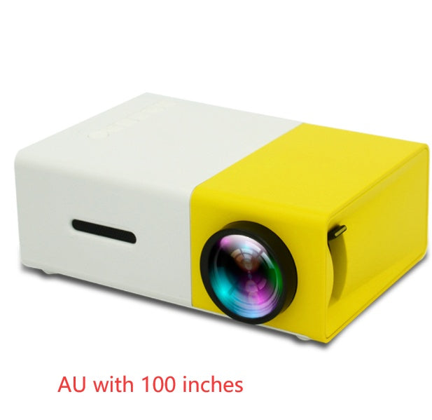 YG300 Mini Portable Projector – HD LED Home Theater Cinema Projector with HDMI & USB