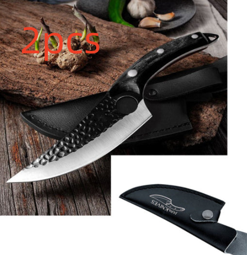 Small Butcher Scimitar Knife – Heavy Duty Meat Cutting, Boning & Skinning Tool