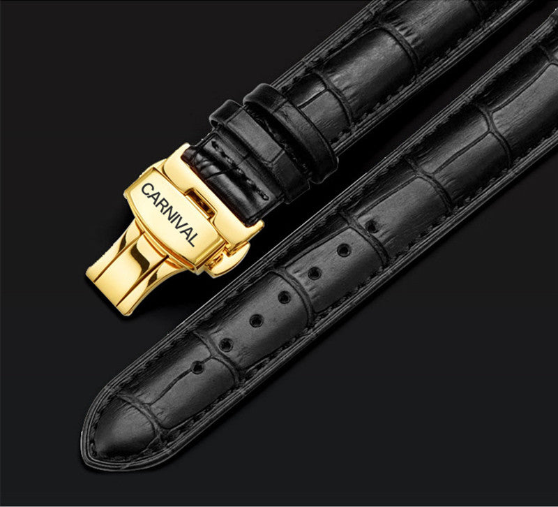 Carnival Automatic Mechanical Watch – Luxury Skeleton Wrist Watch for Men