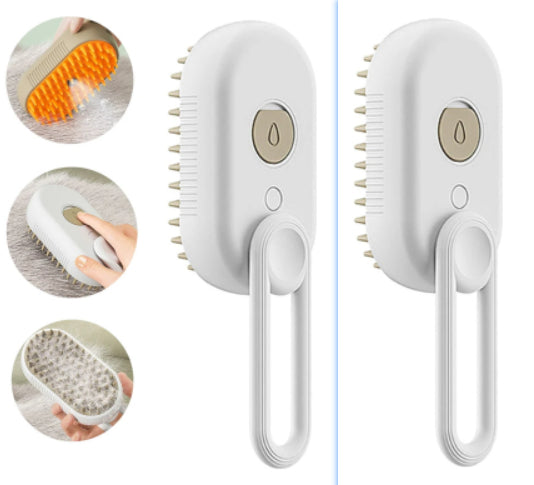 3-in-1 Electric Steam Pet Grooming Brush – Spray Comb for Cats & Dogs